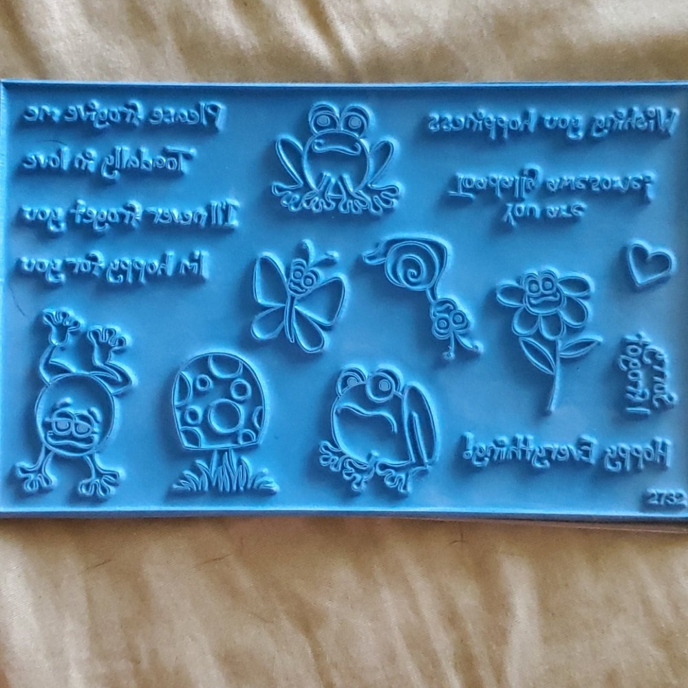 The Angel Co Acrylic Stamp Set FROGS 🐸 NWOT